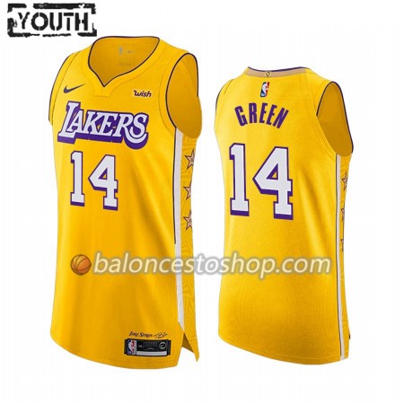 Camiseta Niños NBA Los Angeles Lakers Danny Green 14 2019-20 Nike City Edition Swingman